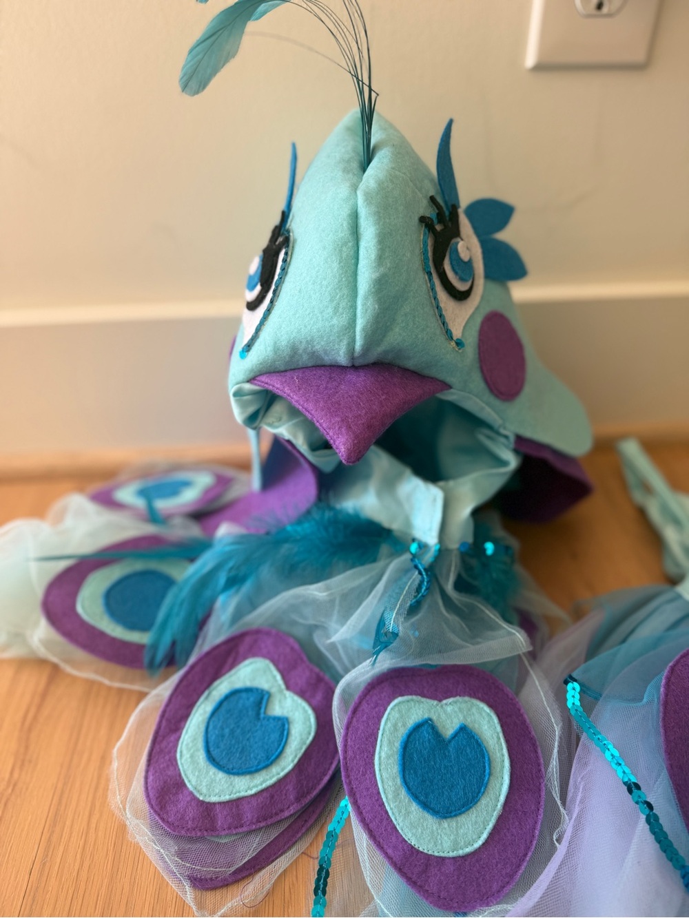 Pottery Bark Kids Peacock Costume set